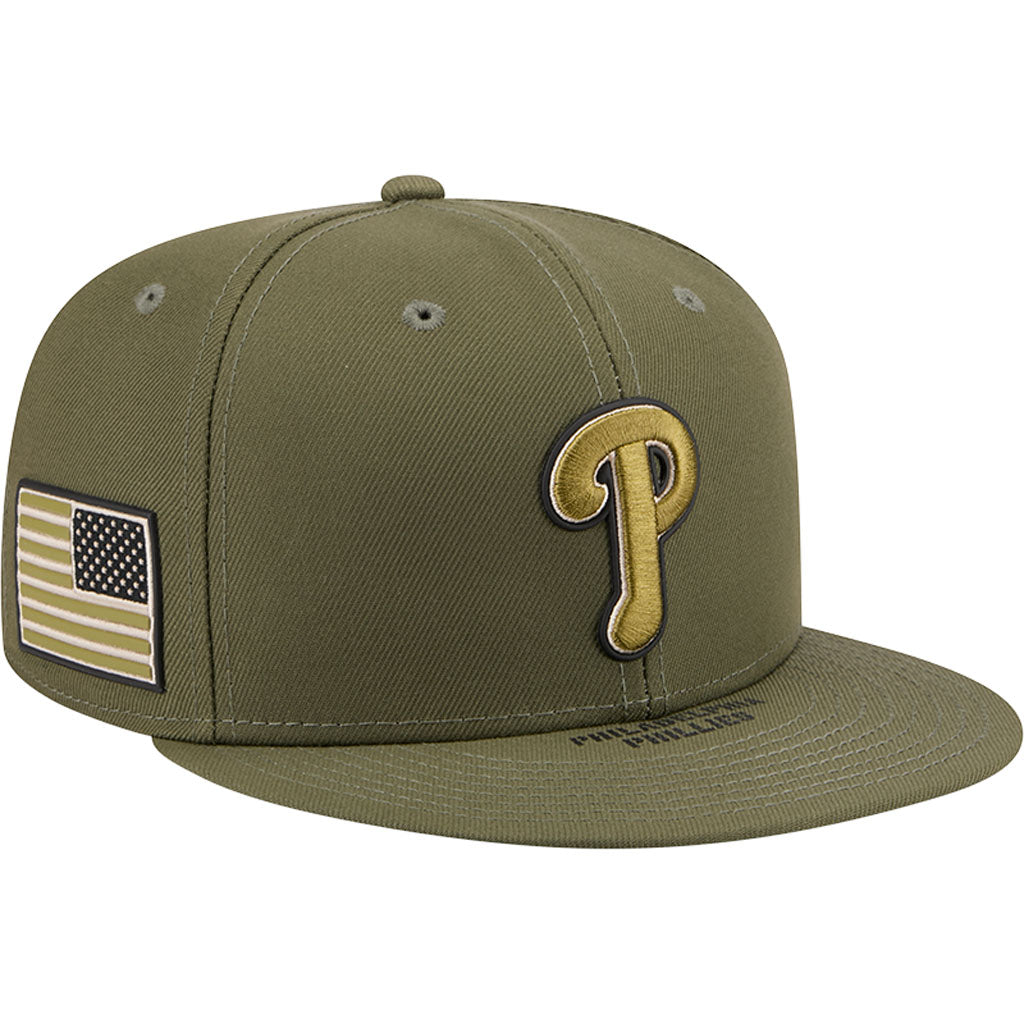 MLB Philadelphia Phillies New Era 2026 Armed Forces Day 59FIFTY Fitted Hat - Green