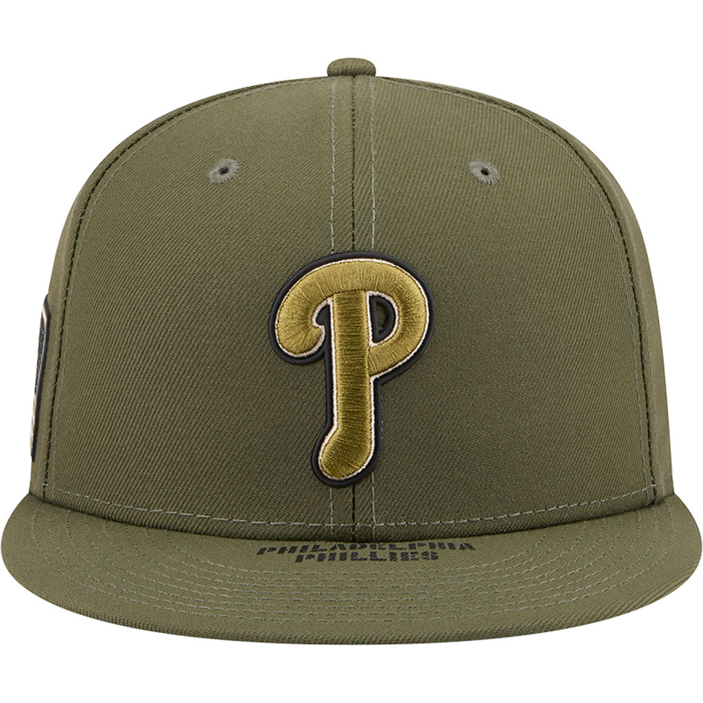 MLB Philadelphia Phillies New Era 2026 Armed Forces Day 59FIFTY Fitted Hat - Green