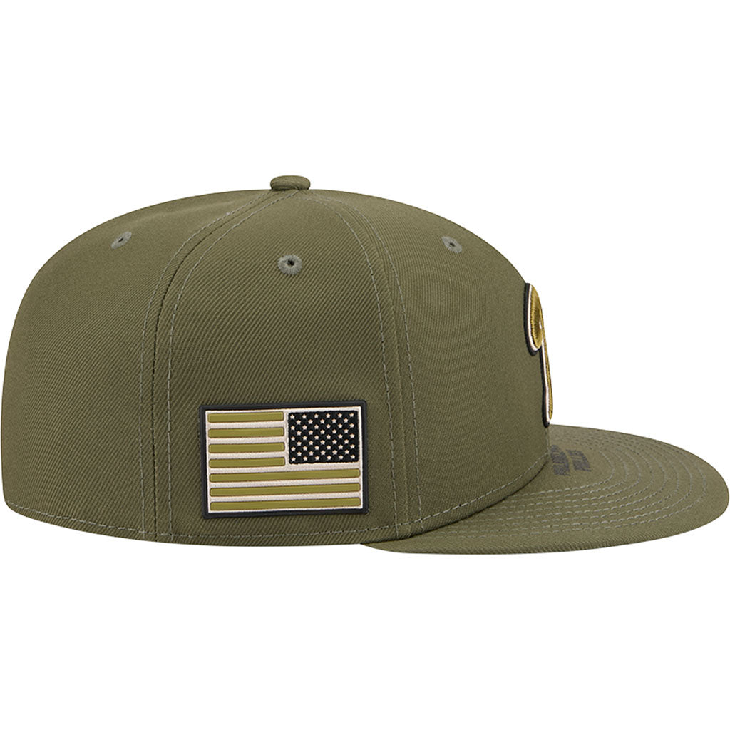 MLB Philadelphia Phillies New Era 2026 Armed Forces Day 59FIFTY Fitted Hat - Green