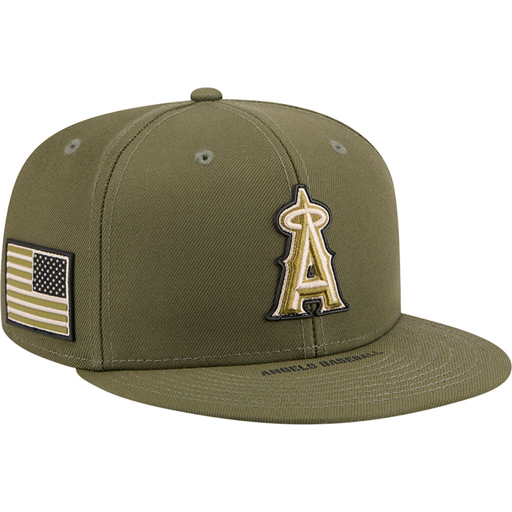 MLB Los Angeles Angels New Era 2026 Armed Forces Day 59FIFTY Fitted Hat - Green