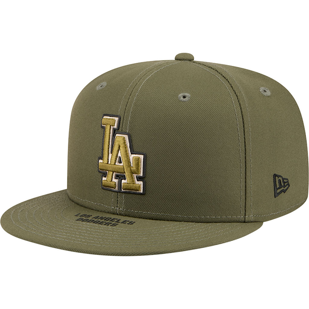 MLB Los Angeles Dodgers New Era 2026 Armed Forces Day 9FIFTY Snapback Hat - Green