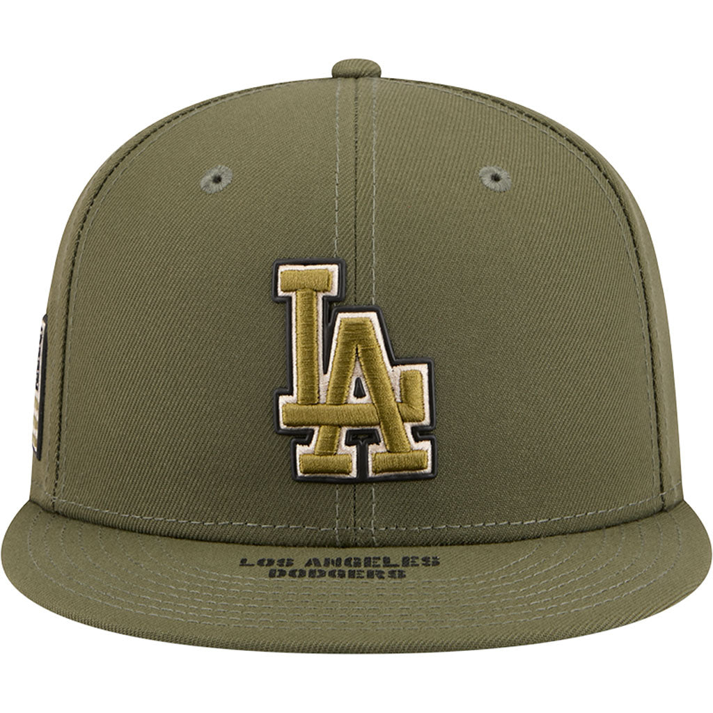 MLB Los Angeles Dodgers New Era 2026 Armed Forces Day 9FIFTY Snapback Hat - Green
