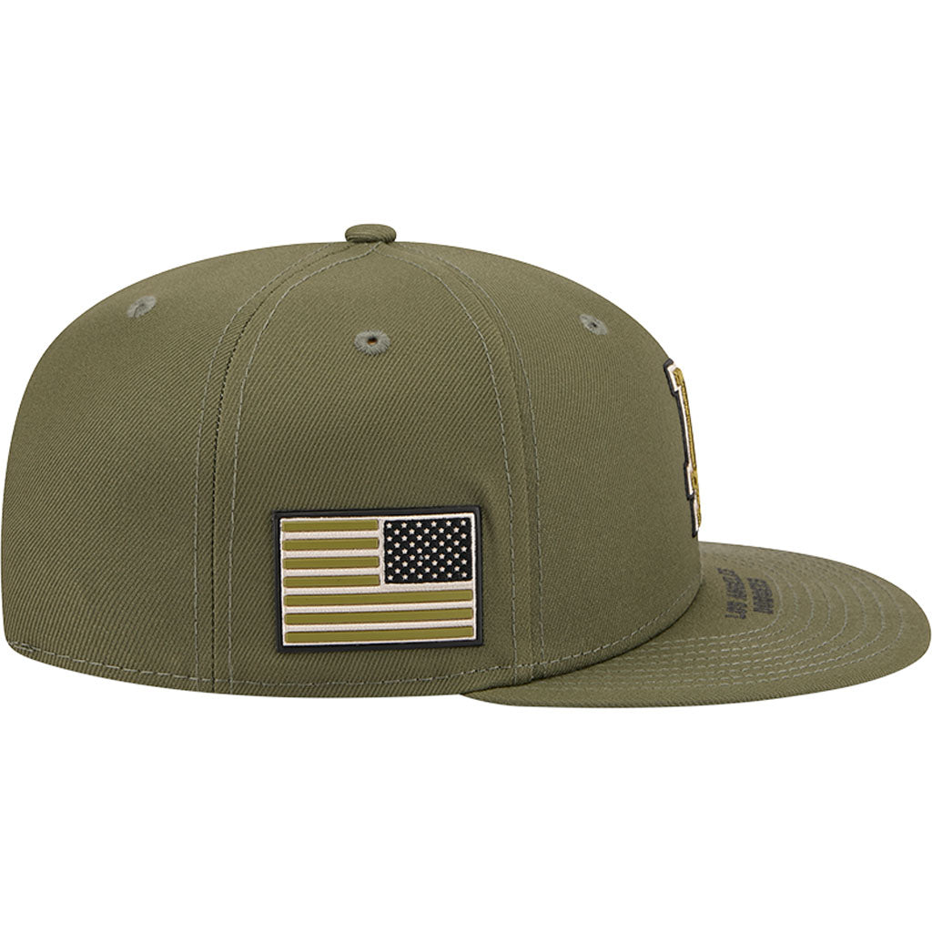 MLB Los Angeles Dodgers New Era 2026 Armed Forces Day 9FIFTY Snapback Hat - Green