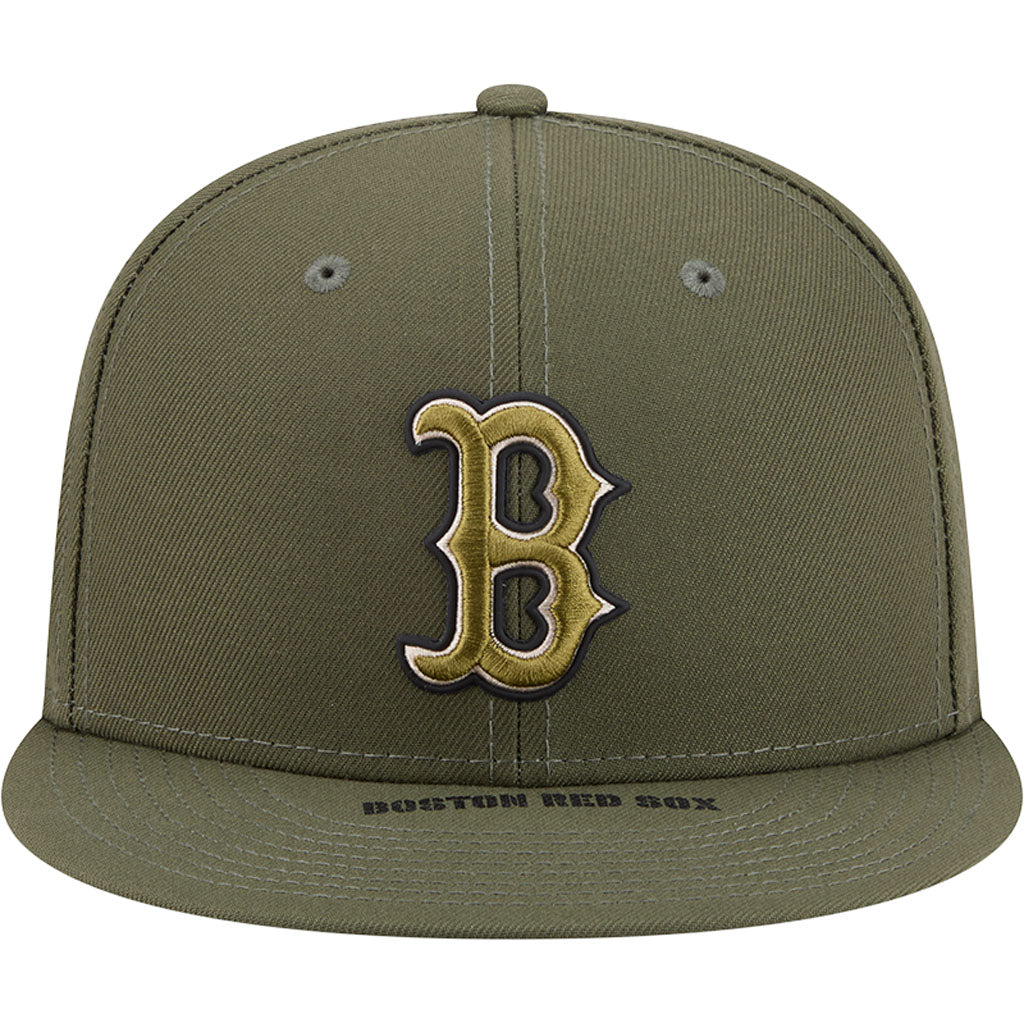 MLB Boston Red Sox New Era 2026 Armed Forces Day 9FIFTY Snapback Hat - Green