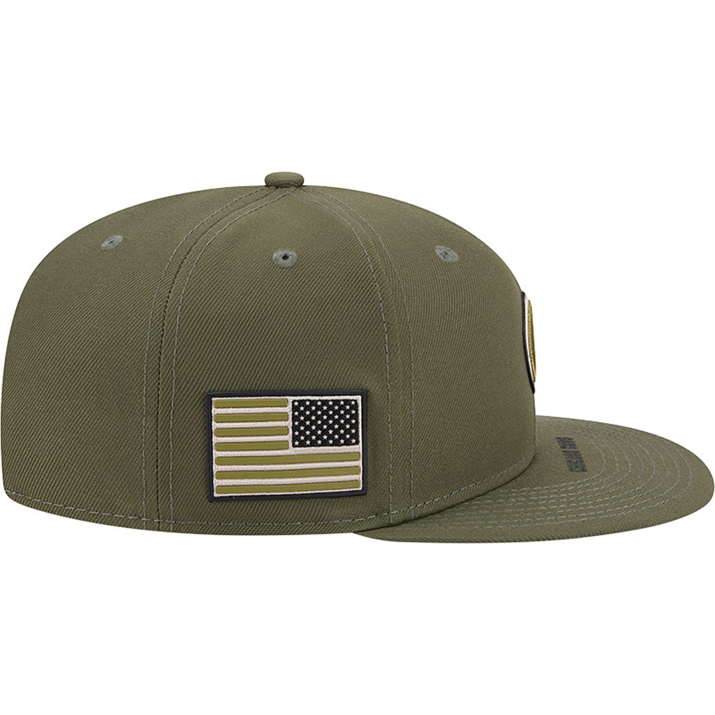 MLB Chicago Cubs New Era 2026 Armed Forces Day 9FIFTY Snapback Hat - Green