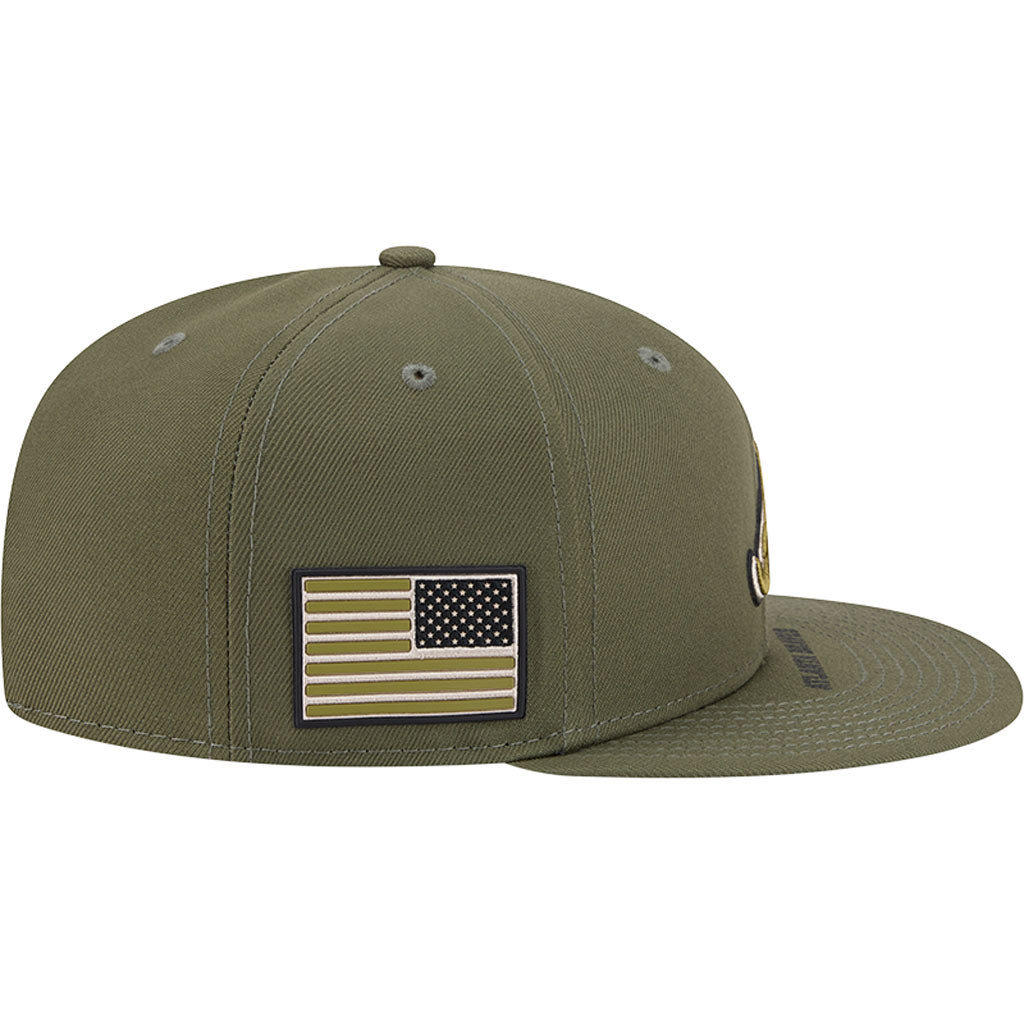 MLB Atlanta Braves New Era 2026 Armed Forces Day 9FIFTY Snapback Hat - Green