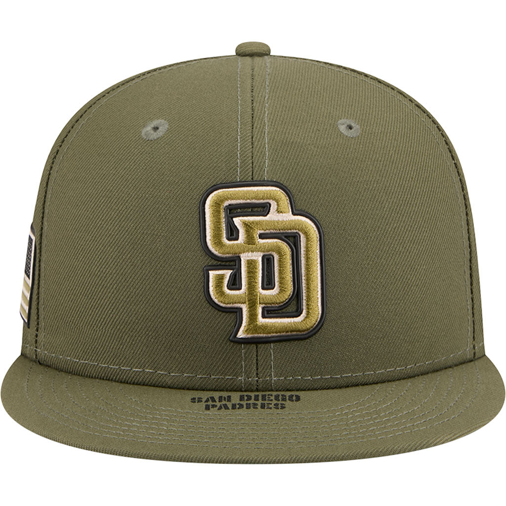 MLB San Diego Padres New Era 2026 Armed Forces Day 9FIFTY Snapback Hat - Green