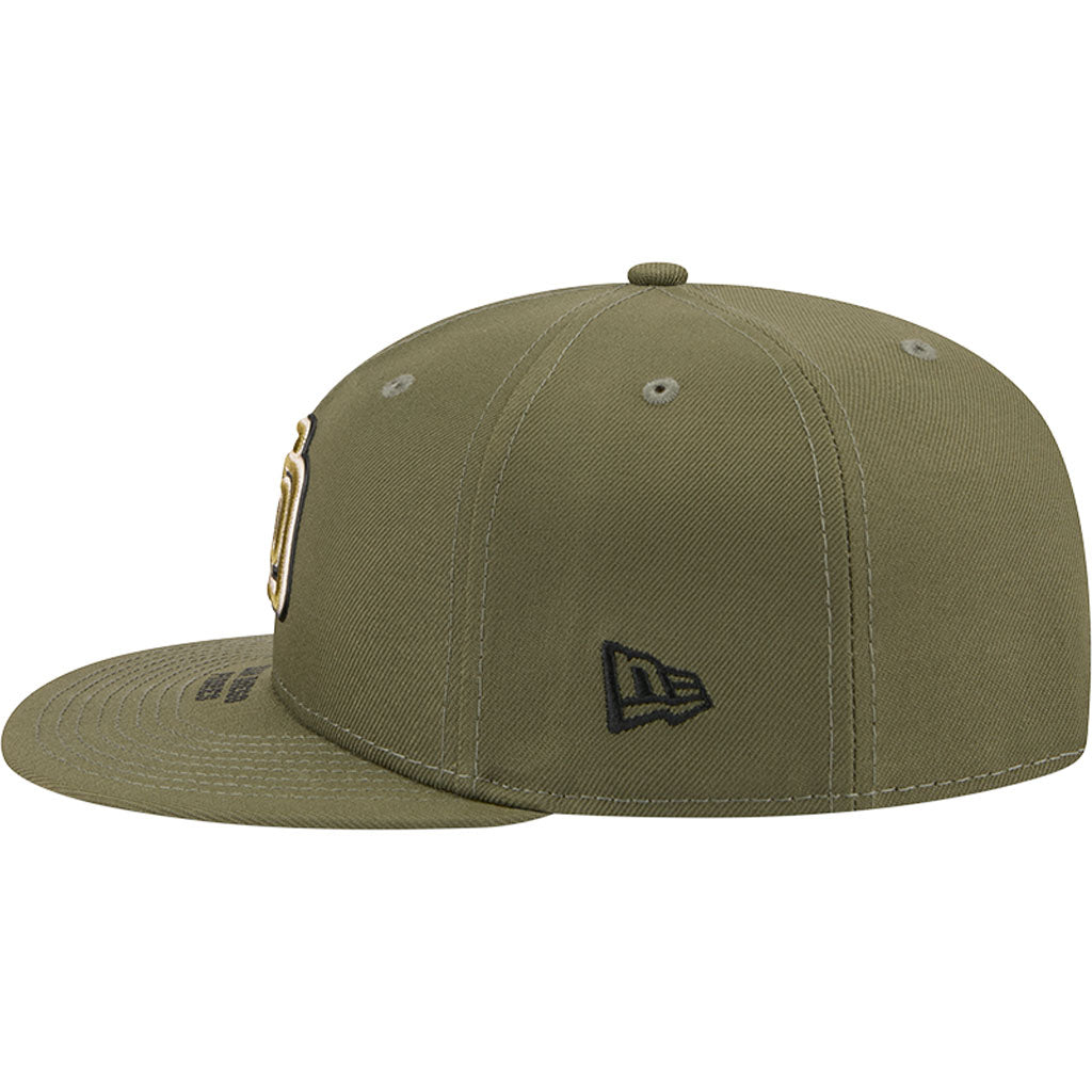 MLB San Diego Padres New Era 2026 Armed Forces Day 9FIFTY Snapback Hat - Green