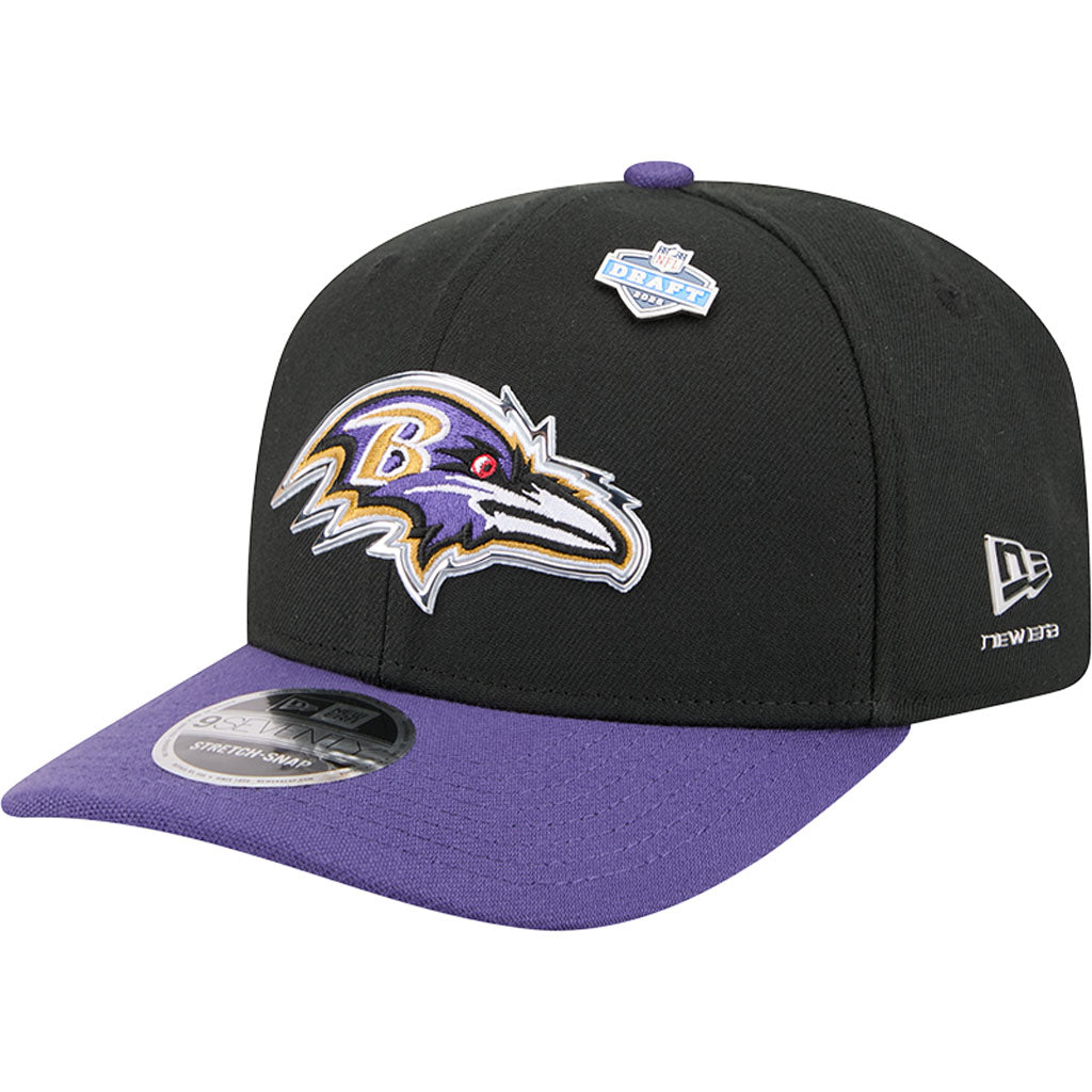 NFL Baltimore Ravens New Era 2026 Draft 9SEVENTY Snapback Hat - Black
