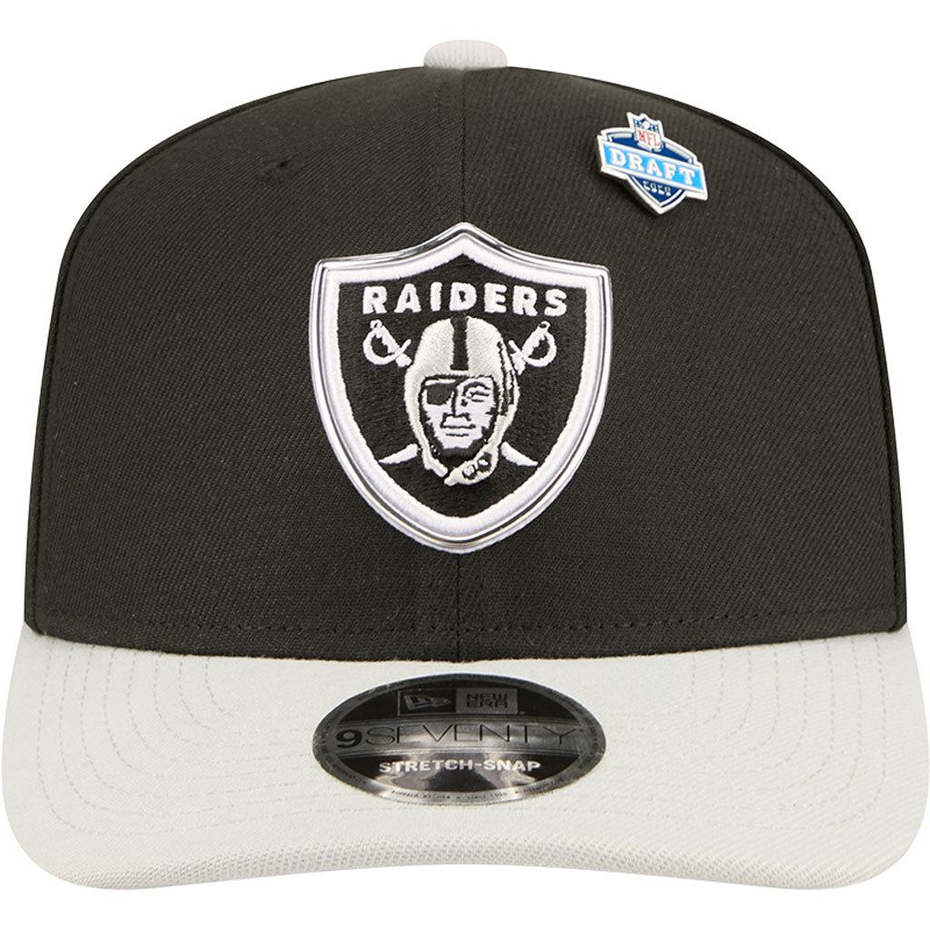 NFL Las Vegas Raiders New Era 2026 Draft 9SEVENTY Snapback Hat - Black