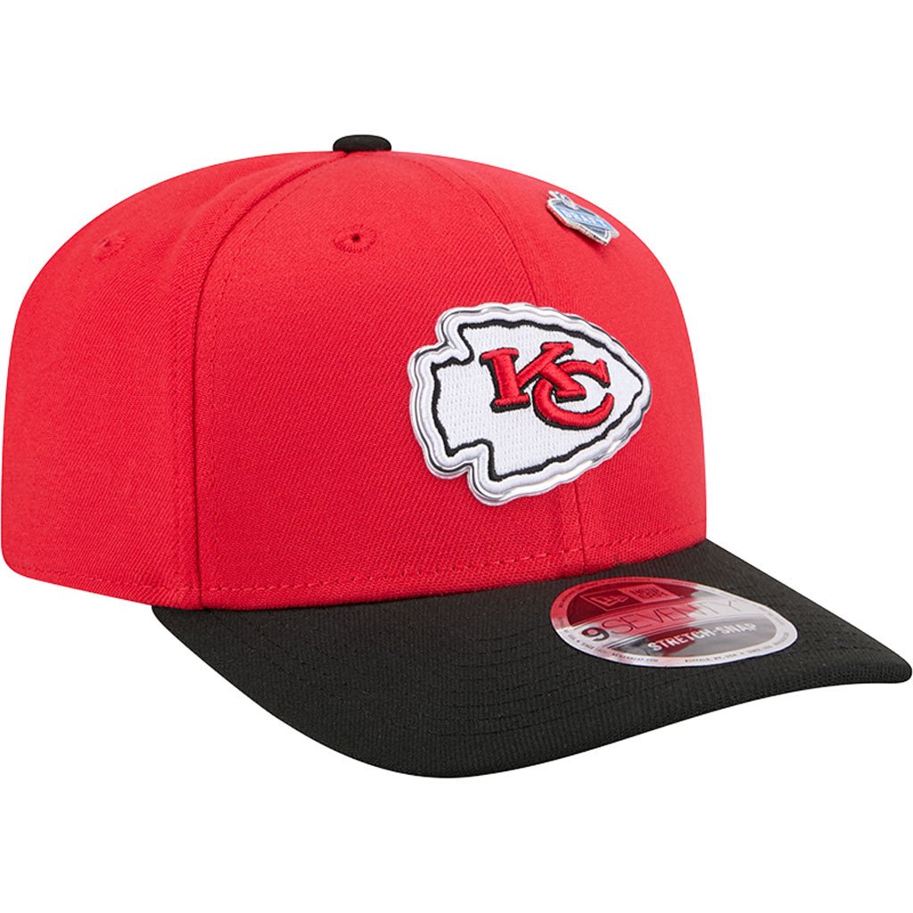 NFL Kansas City Chiefs New Era 2026 Draft 9SEVENTY Snapback Hat - Red
