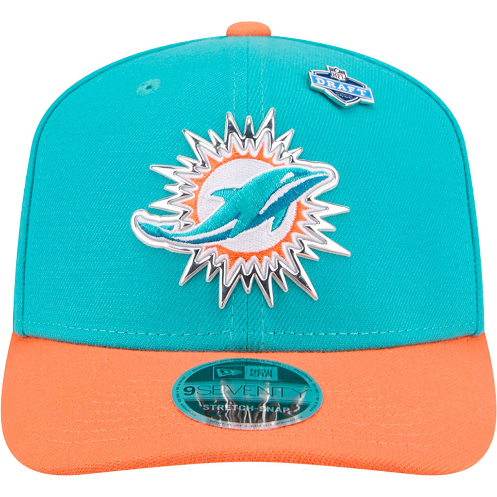 NFL Miami Dolphins New Era 2026 Draft 9SEVENTY Snapback Hat - Teal