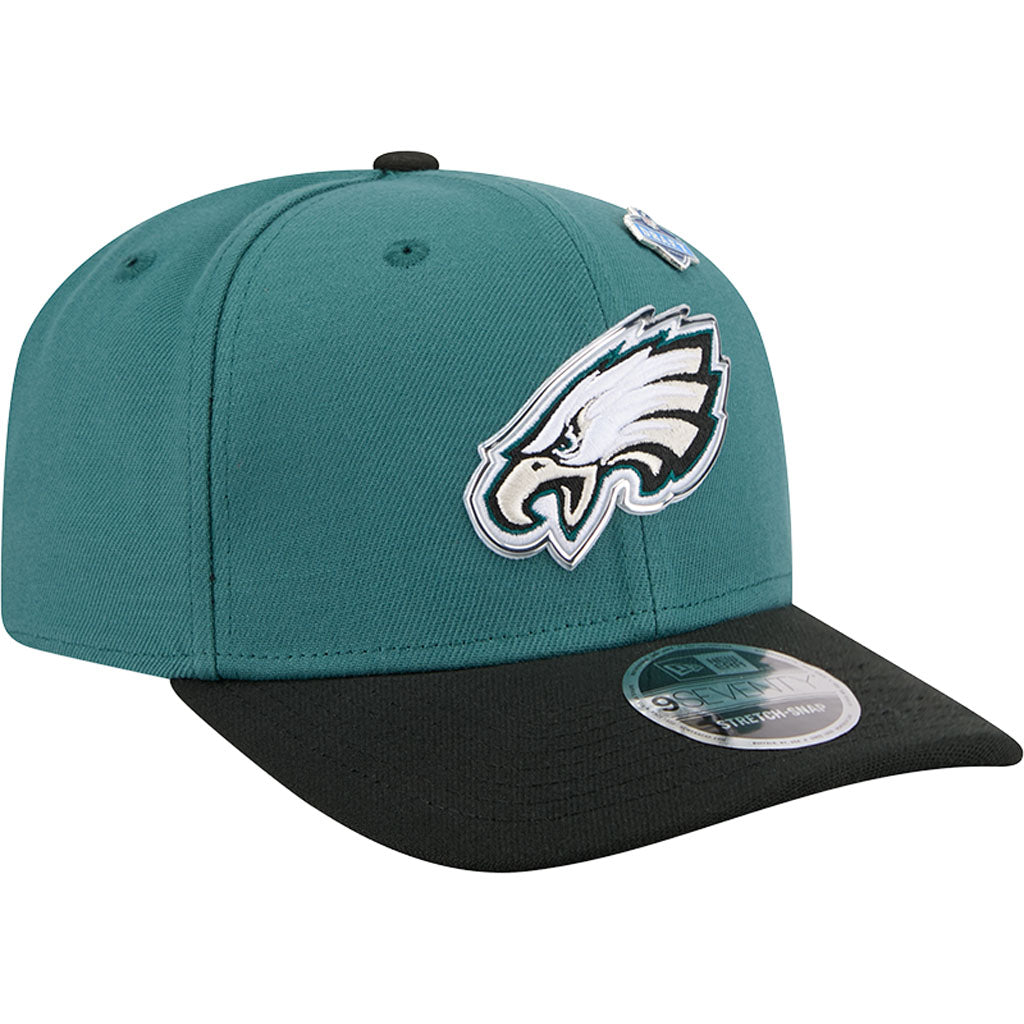 NFL Philadelphia Eagles New Era 2026 Draft 9SEVENTY Snapback Hat - Green