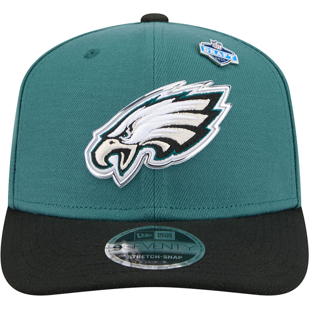 NFL Philadelphia Eagles New Era 2026 Draft 9SEVENTY Snapback Hat - Green