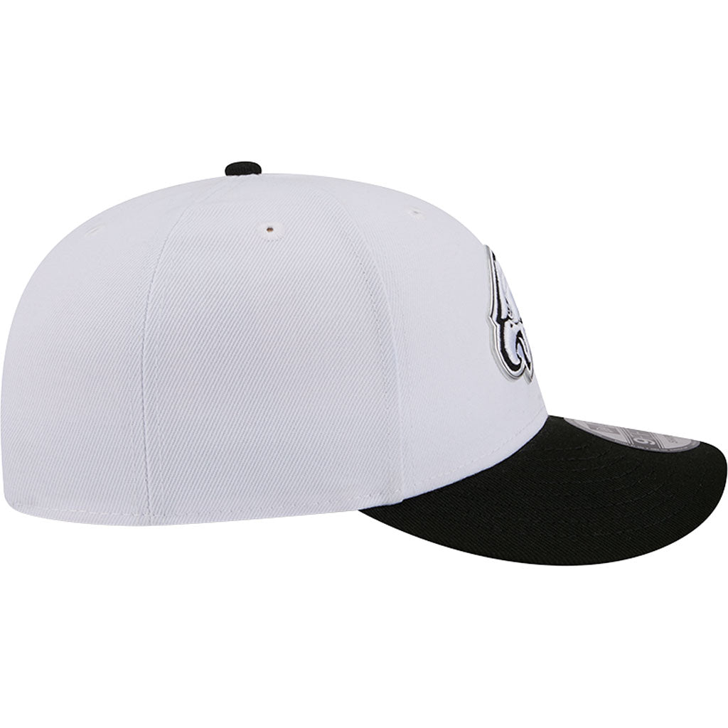 NFL Philadelphia Eagles New Era Black & White 2026 Draft 9FIFTY Snapback Hat - White