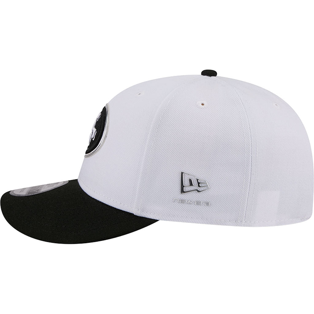 NFL San Francisco 49ers New Era Black & White 2026 Draft 9FIFTY Snapback Hat - White