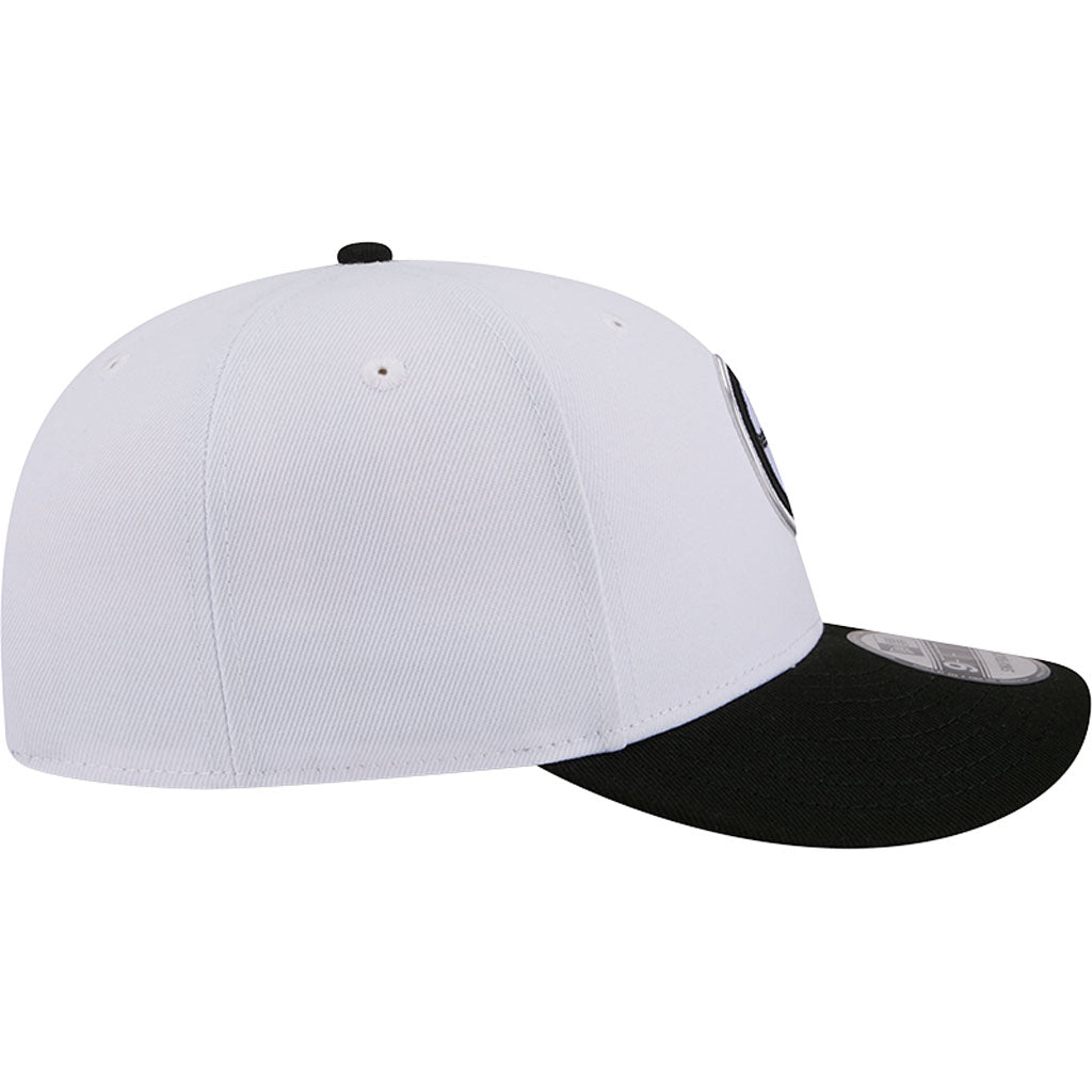 NFL Pittsburgh Steelers New Era Black & White 2026 Draft 9FIFTY Snapback Hat - White