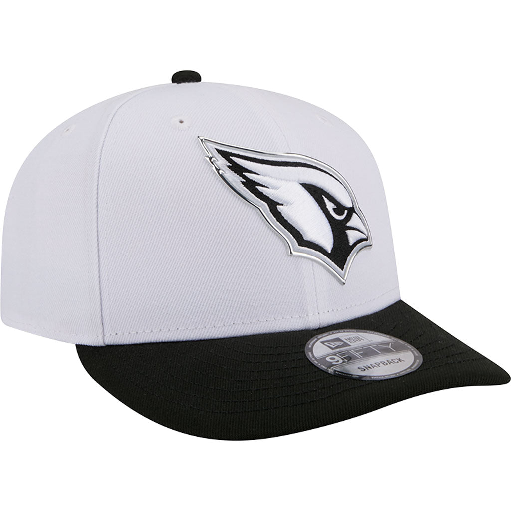 NFL Arizona Cardinals New Era Black & White 2026 Draft 9FIFTY Snapback Hat - White