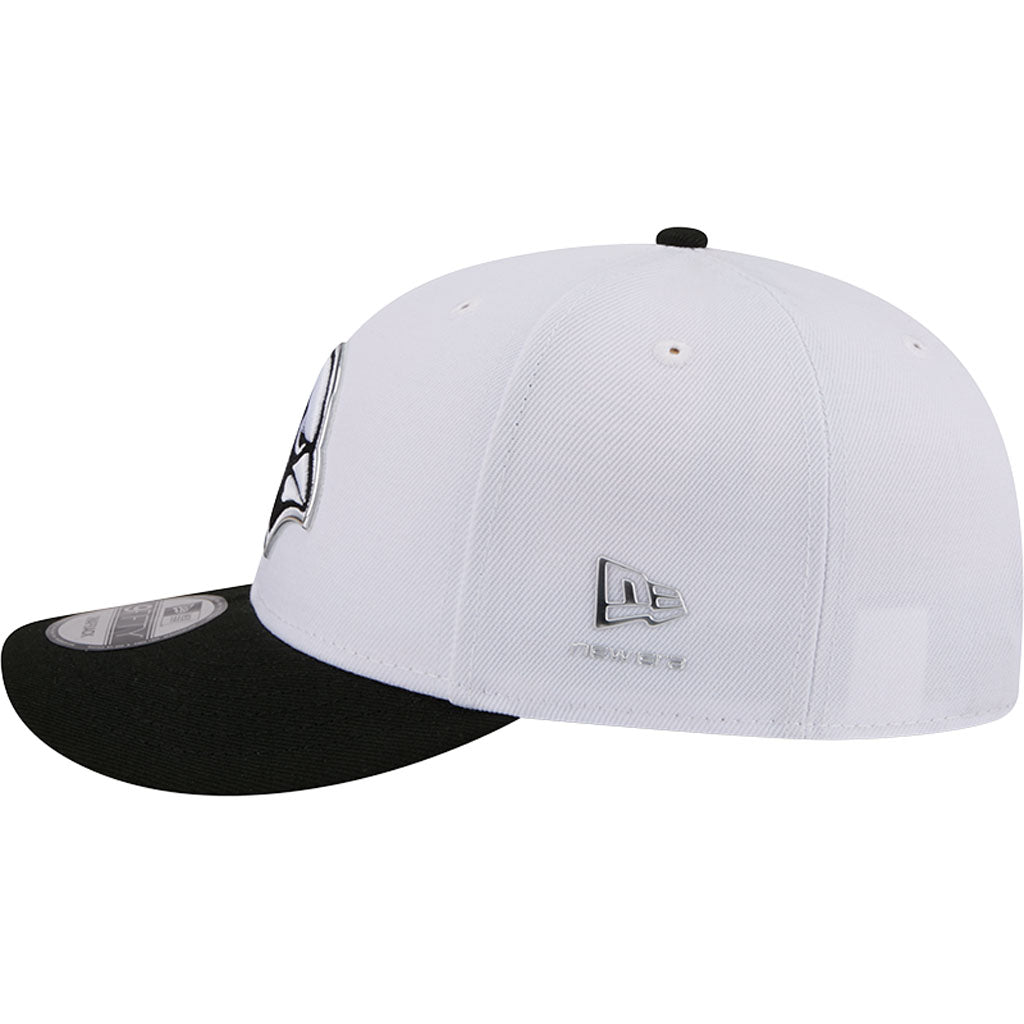 NFL Arizona Cardinals New Era Black & White 2026 Draft 9FIFTY Snapback Hat - White