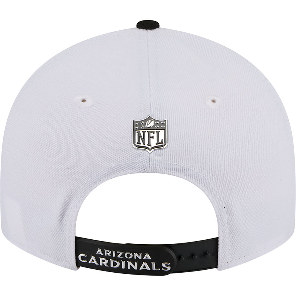 NFL Arizona Cardinals New Era Black & White 2026 Draft 9FIFTY Snapback Hat - White