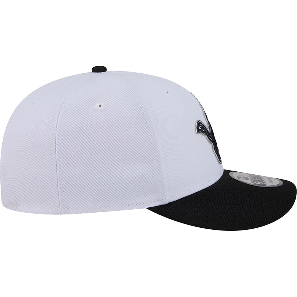 NFL Detroit Lions New Era Black & White 2026 Draft 9FIFTY Snapback Hat - White