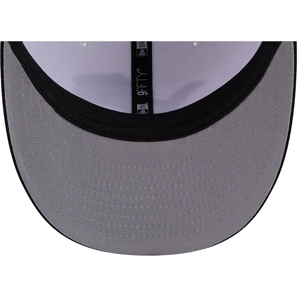 NFL Detroit Lions New Era Black & White 2026 Draft 9FIFTY Snapback Hat - White