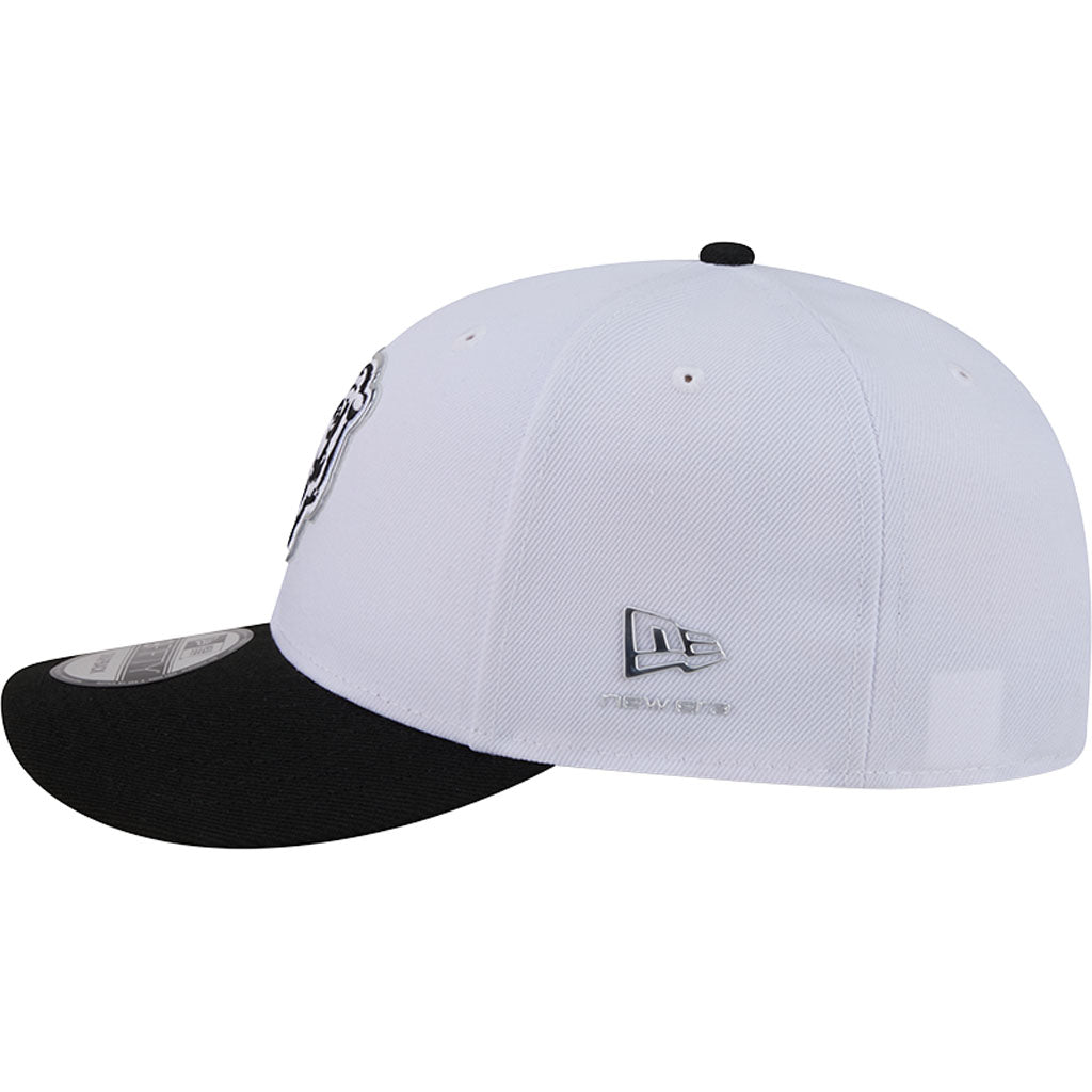 NFL Chicago Bears New Era Black & White 2026 Draft 9FIFTY Snapback Hat - White