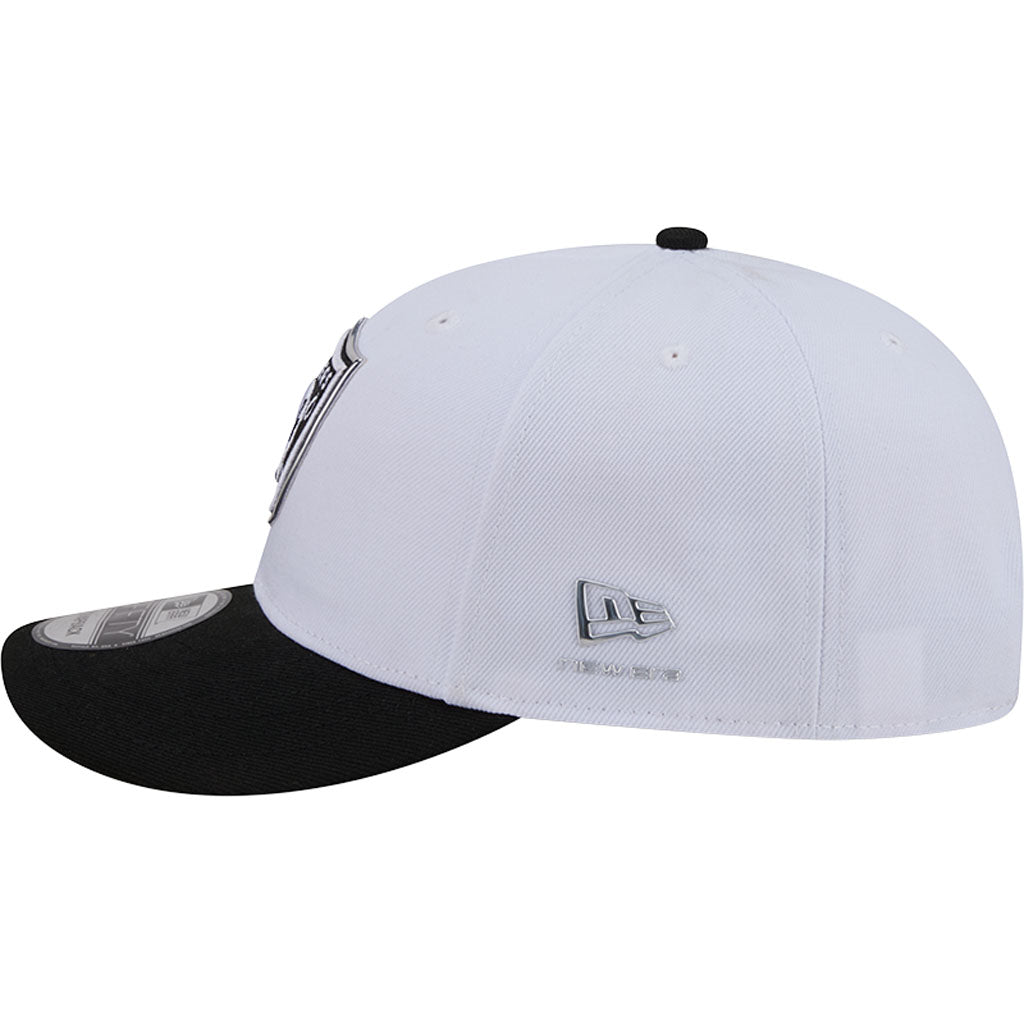 NFL Las Vegas Raiders New Era Black & White 2026 Draft 9FIFTY Snapback Hat - White