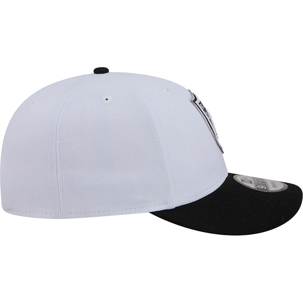 NFL Las Vegas Raiders New Era Black & White 2026 Draft 9FIFTY Snapback Hat - White