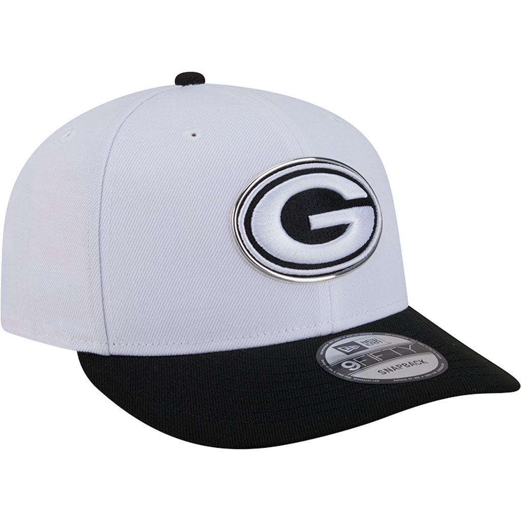 NFL Green Bay Packers New Era Black & White 2026 Draft 9FIFTY Snapback Hat - White