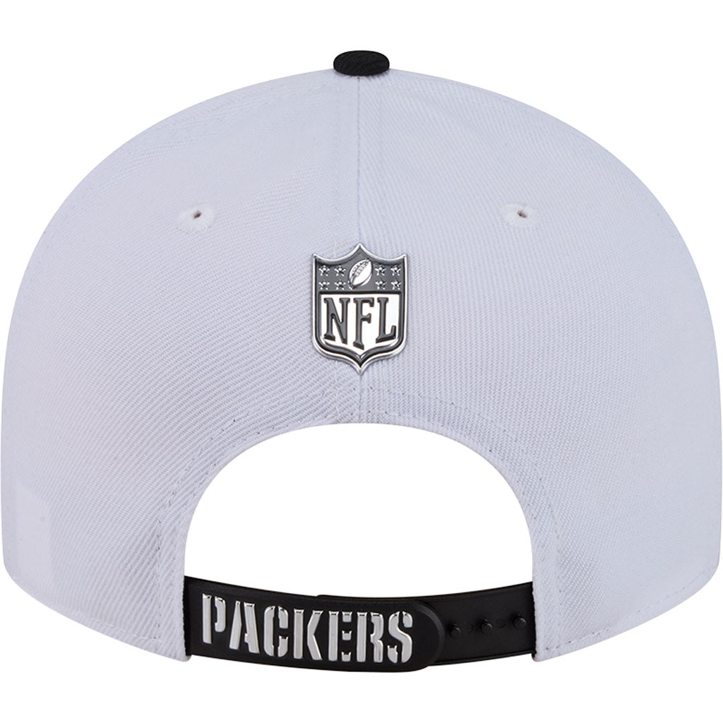 NFL Green Bay Packers New Era Black & White 2026 Draft 9FIFTY Snapback Hat - White