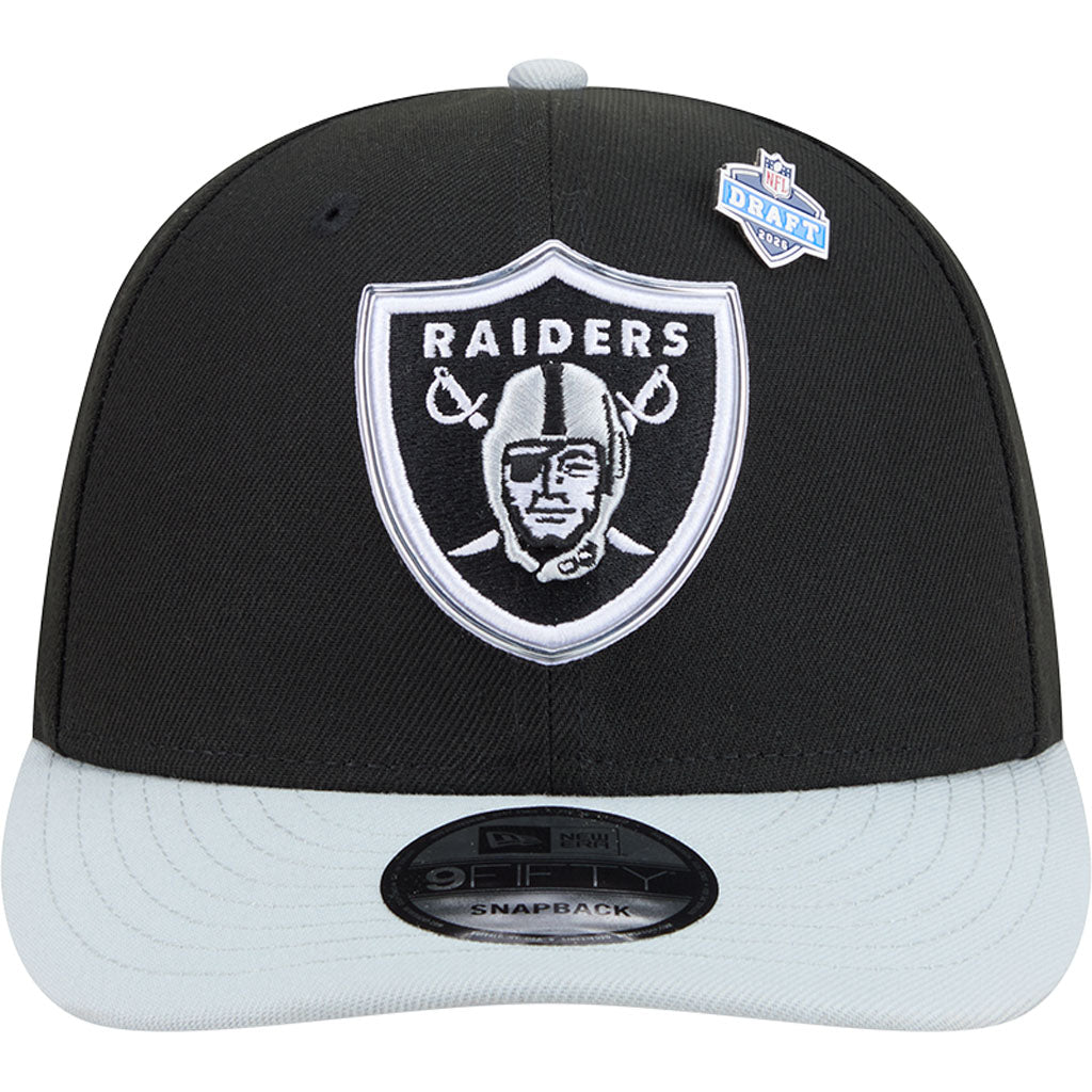 NFL Las Vegas Raiders New Era 2026 Draft 9FIFTY Snapback Hat - Black