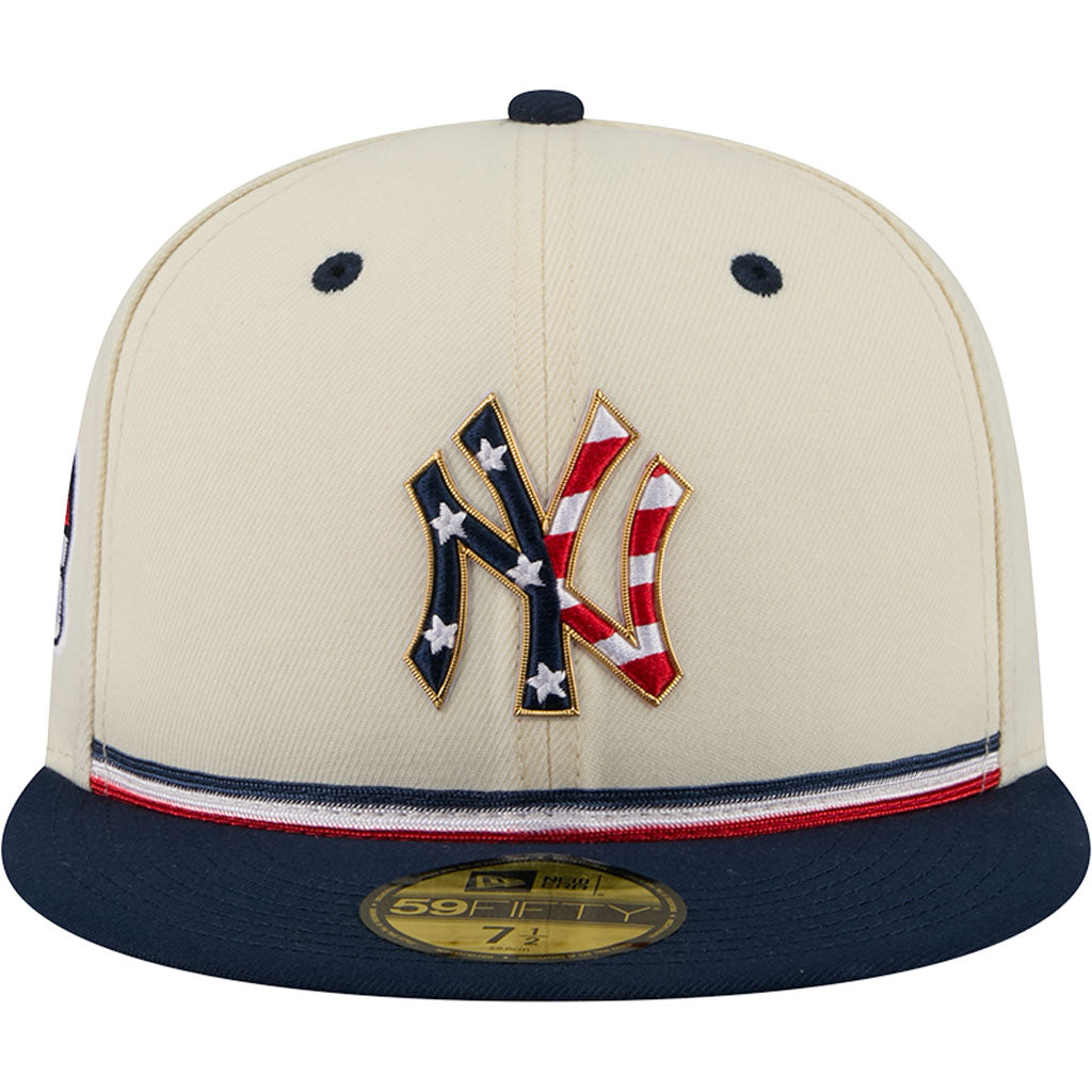 MLB New York Yankees New Era 2026 4th of July 59FIFTY Fitted Hat - Cream