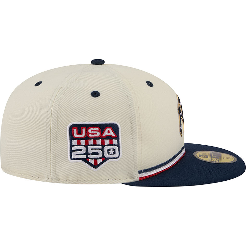 MLB New York Yankees New Era 2026 4th of July 59FIFTY Fitted Hat - Cream