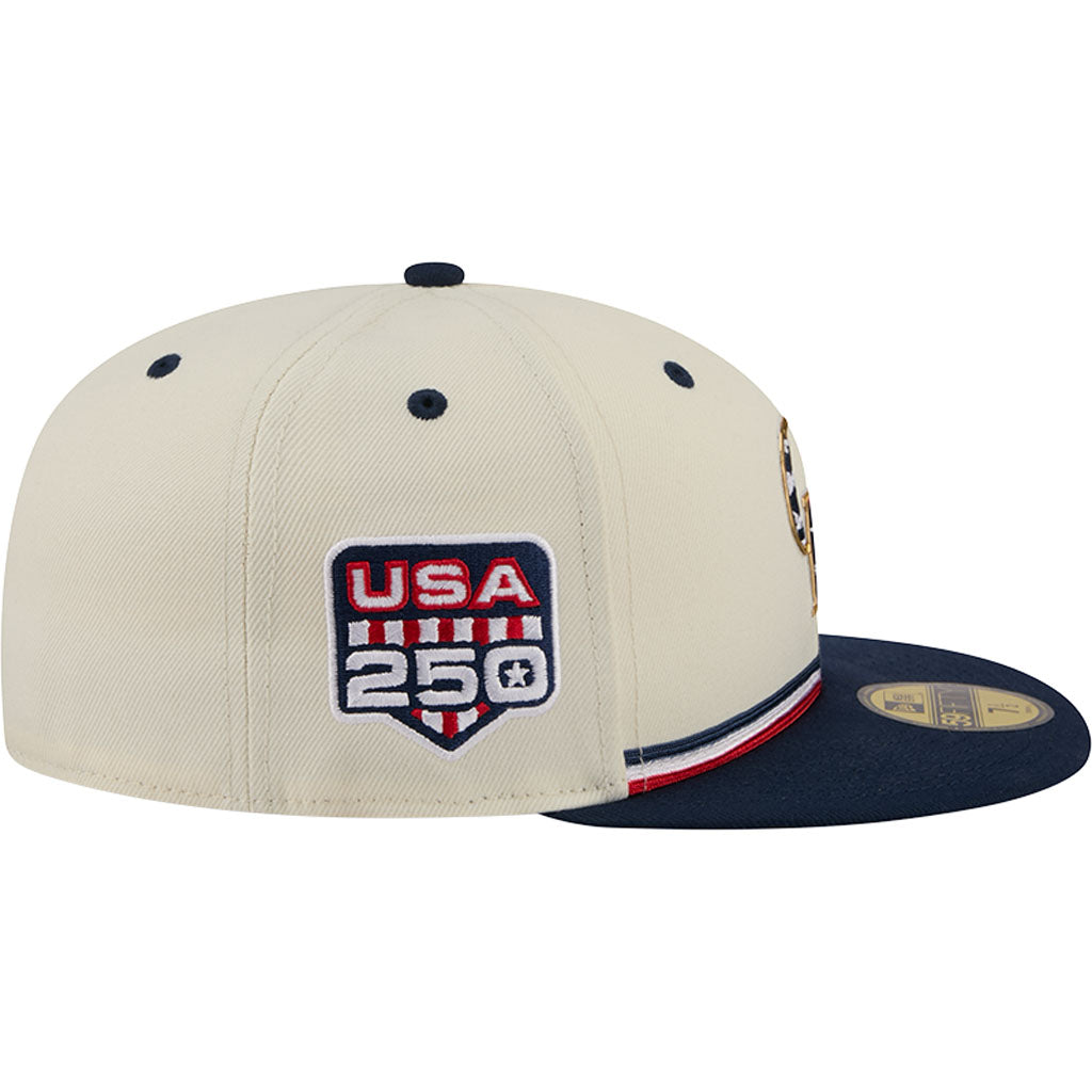 MLB Colorado Rockies New Era 2026 4th of July 59FIFTY Fitted Hat - Cream