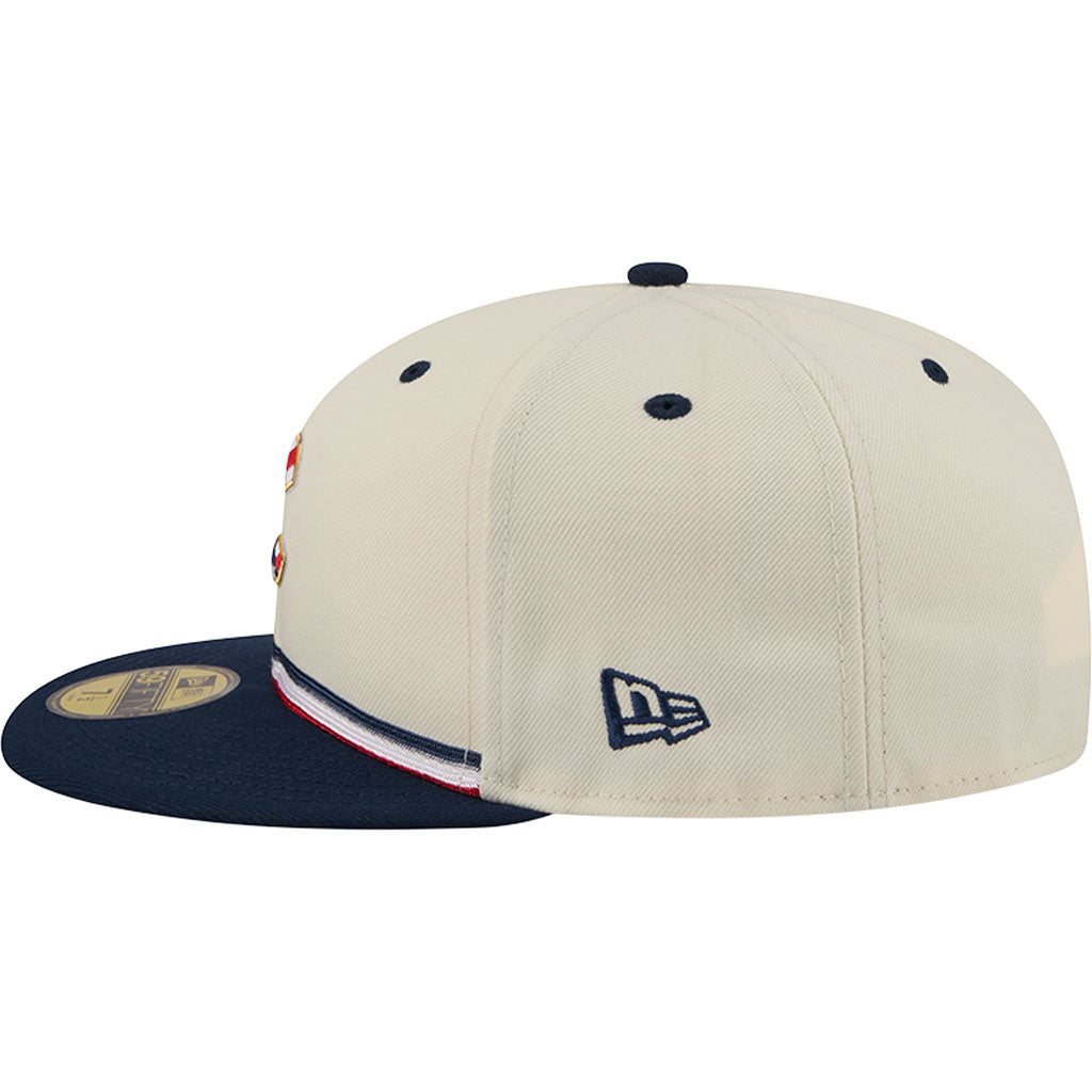 MLB Chicago Cubs New Era 2026 4th of July 59FIFTY Fitted Hat - Cream