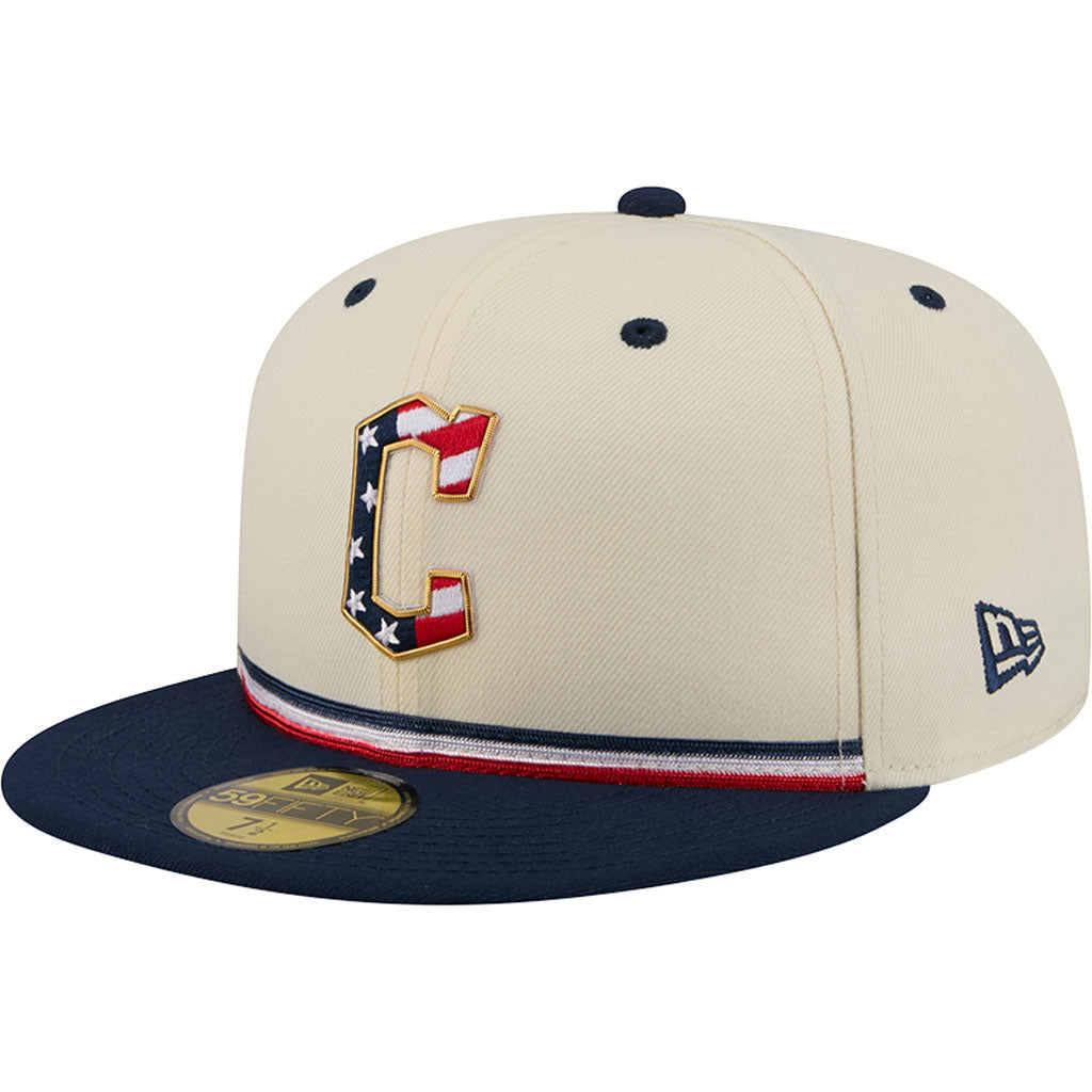 MLB Cleveland Guardians New Era 2026 4th of July 59FIFTY Fitted Hat - Cream