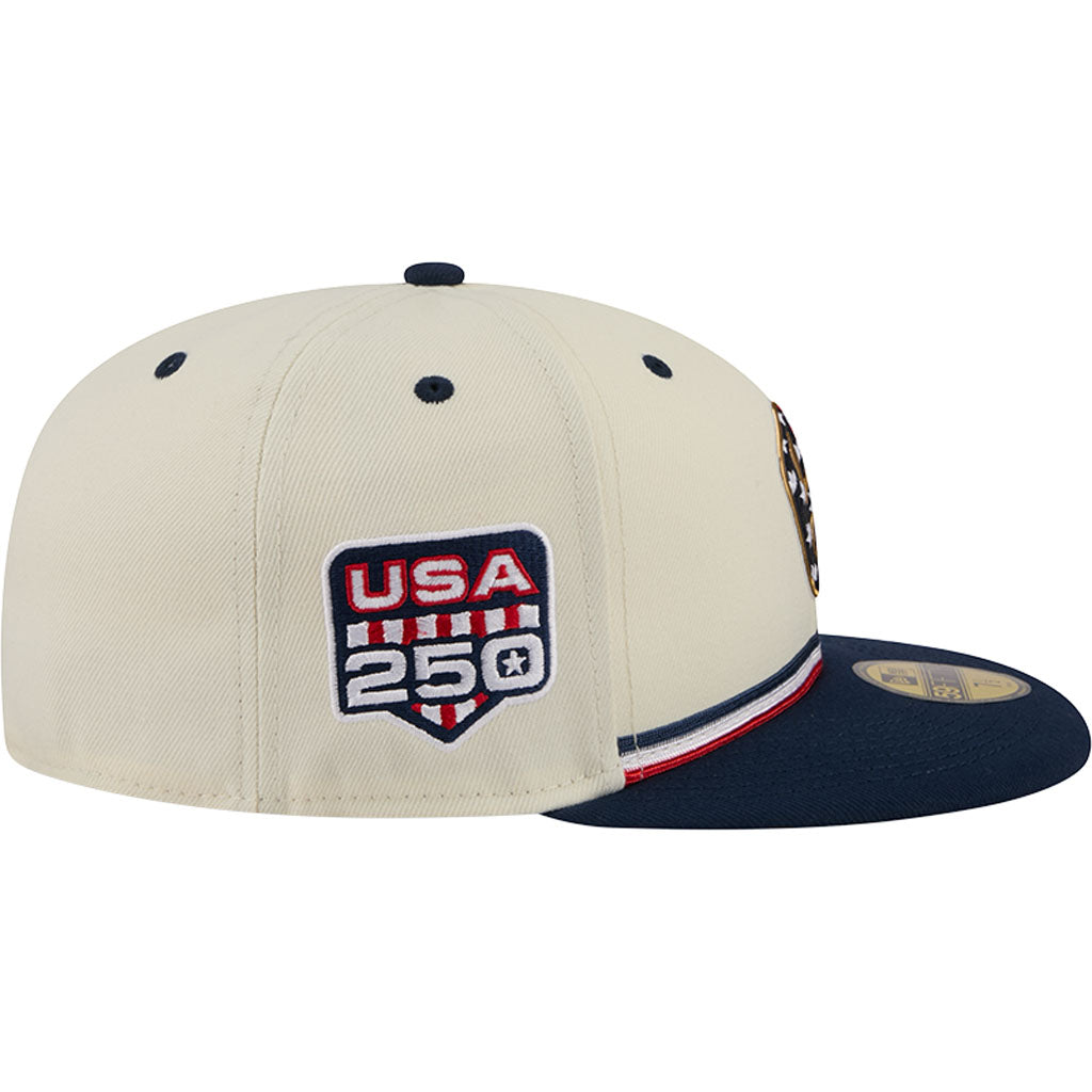 MLB Milwaukee Brewers New Era 2026 4th of July 59FIFTY Fitted Hat - Cream