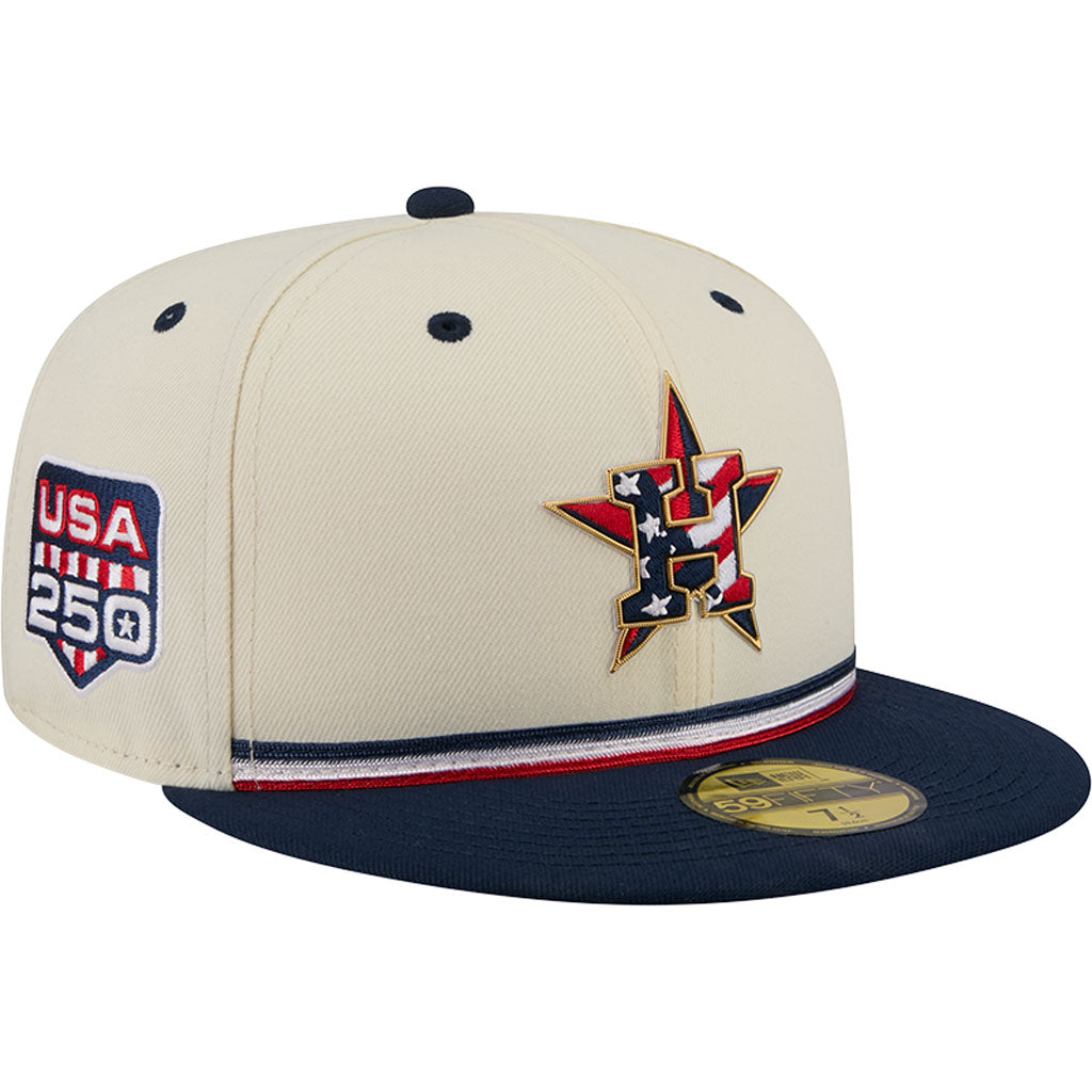 MLB Houston Astros New Era 2026 4th of July 59FIFTY Fitted Hat - Cream
