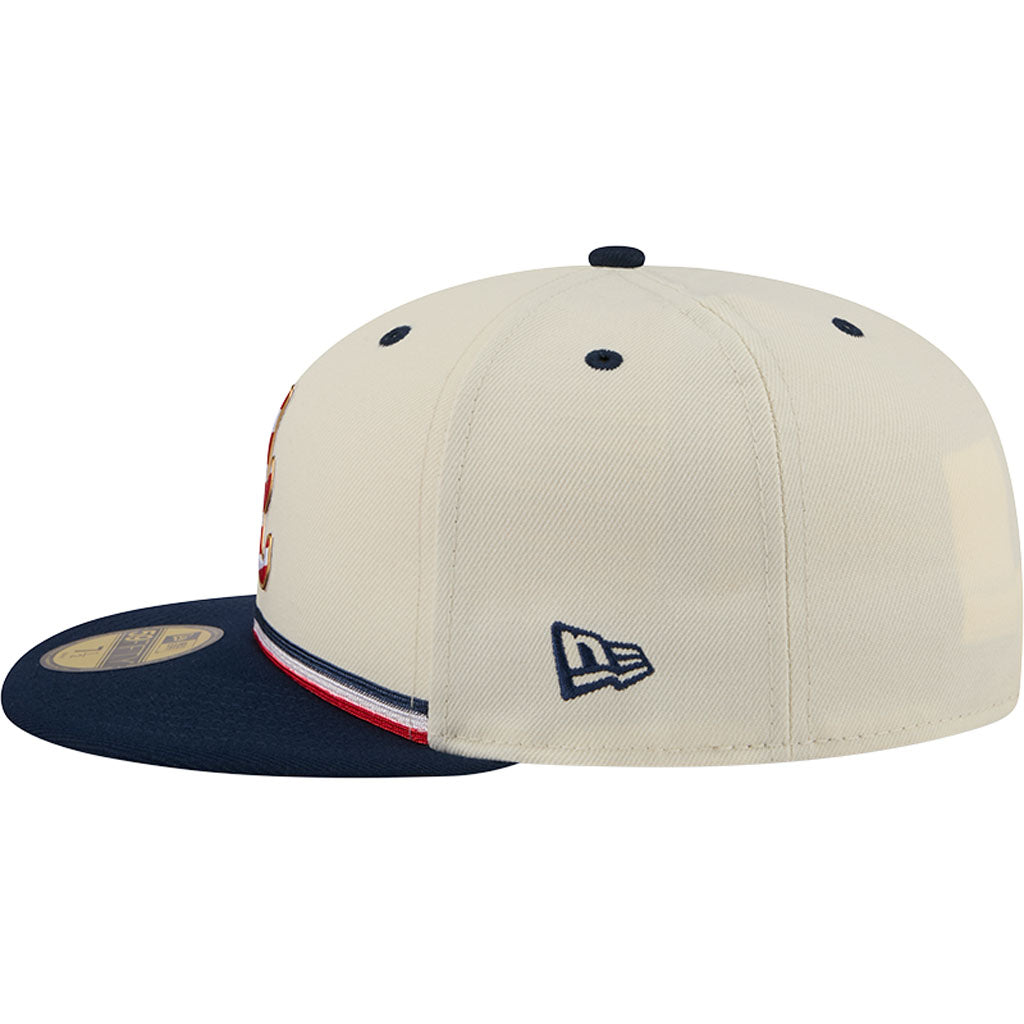 MLB Atlanta Braves New Era 2026 4th of July 59FIFTY Fitted Hat - Cream