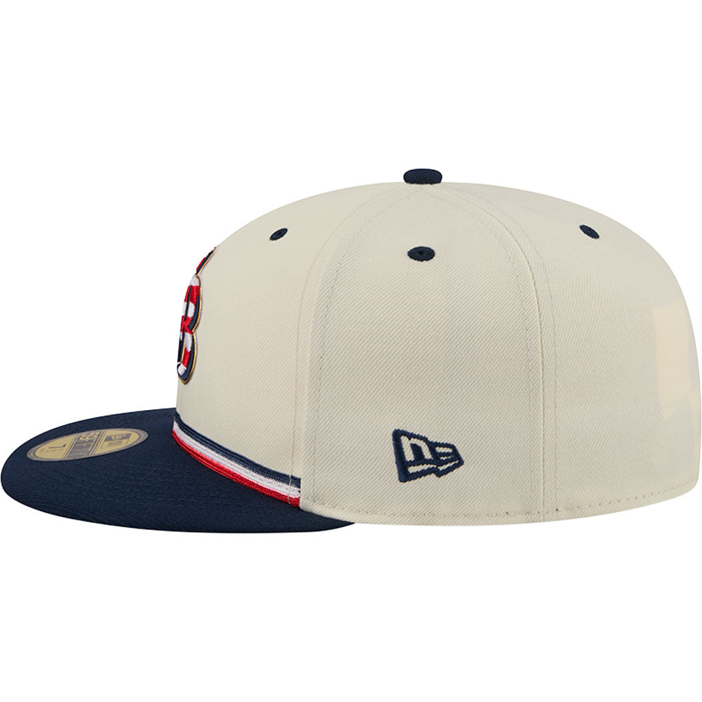 MLB Tampa Bay Rays New Era 2026 4th of July 59FIFTY Fitted Hat - Cream