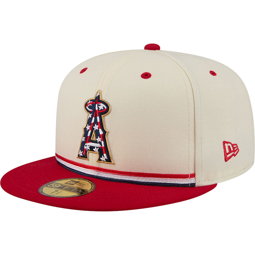 MLB Athletics New Era 2026 4th of July 59FIFTY Fitted Hat - Cream
