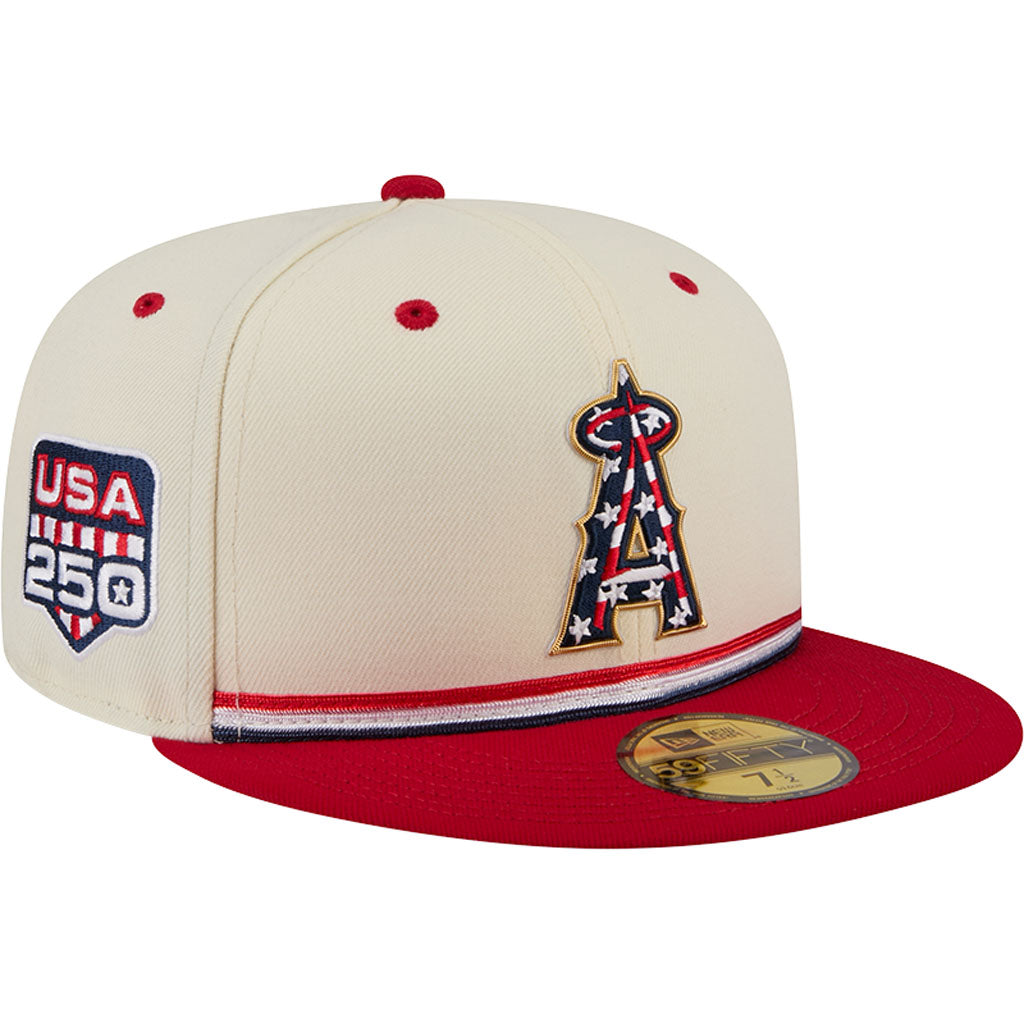 MLB Athletics New Era 2026 4th of July 59FIFTY Fitted Hat - Cream