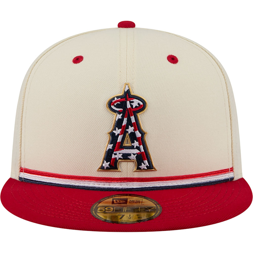 MLB Athletics New Era 2026 4th of July 59FIFTY Fitted Hat - Cream