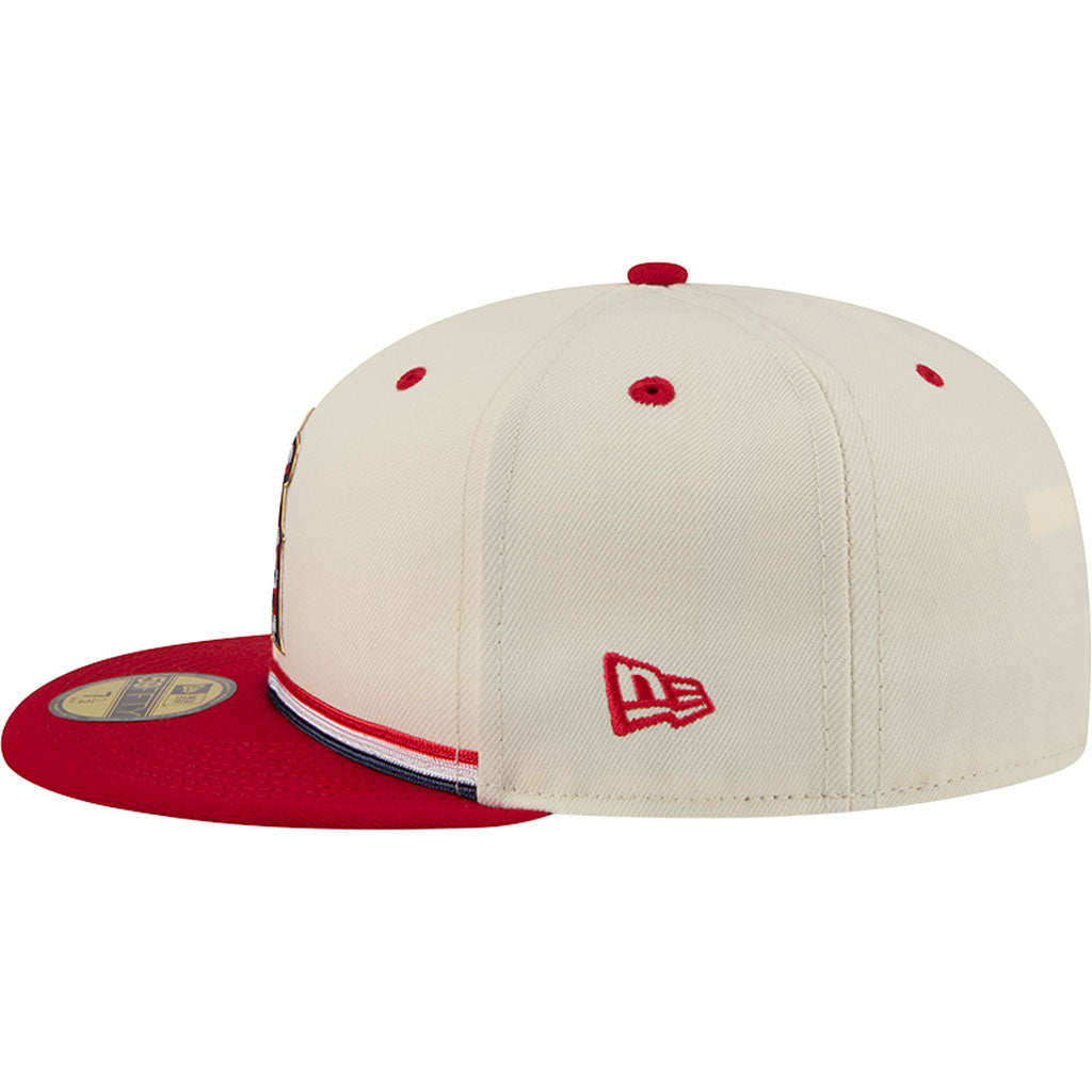 MLB Athletics New Era 2026 4th of July 59FIFTY Fitted Hat - Cream