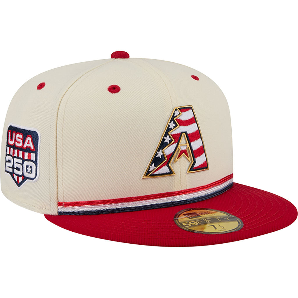MLB Arizona Diamondbacks New Era 2026 4th of July 59FIFTY Fitted Hat - Cream
