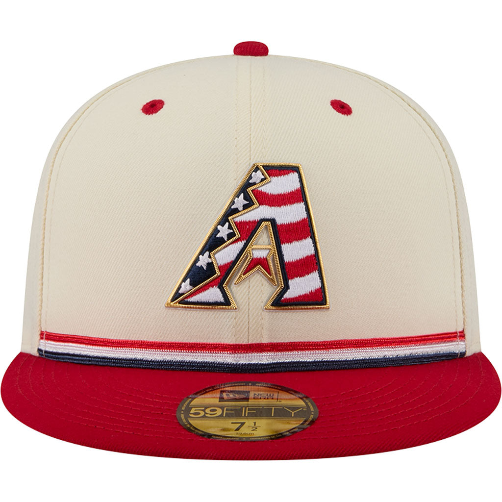 MLB Arizona Diamondbacks New Era 2026 4th of July 59FIFTY Fitted Hat - Cream