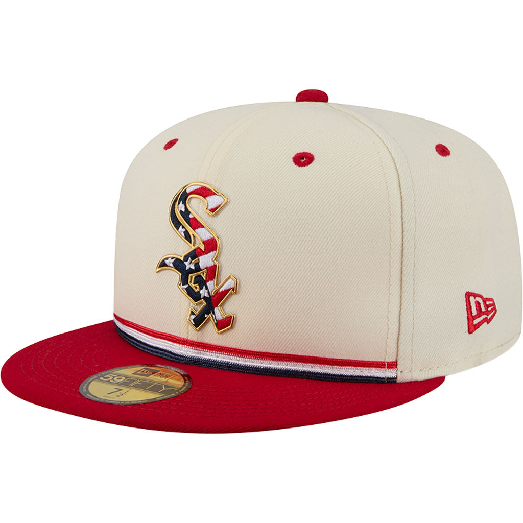 MLB Chicago White Sox New Era 2026 4th of July 59FIFTY Fitted Hat - Cream