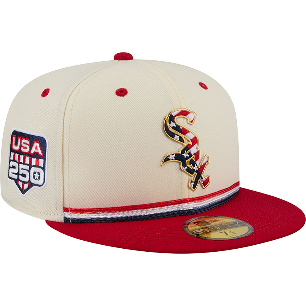 MLB Chicago White Sox New Era 2026 4th of July 59FIFTY Fitted Hat - Cream
