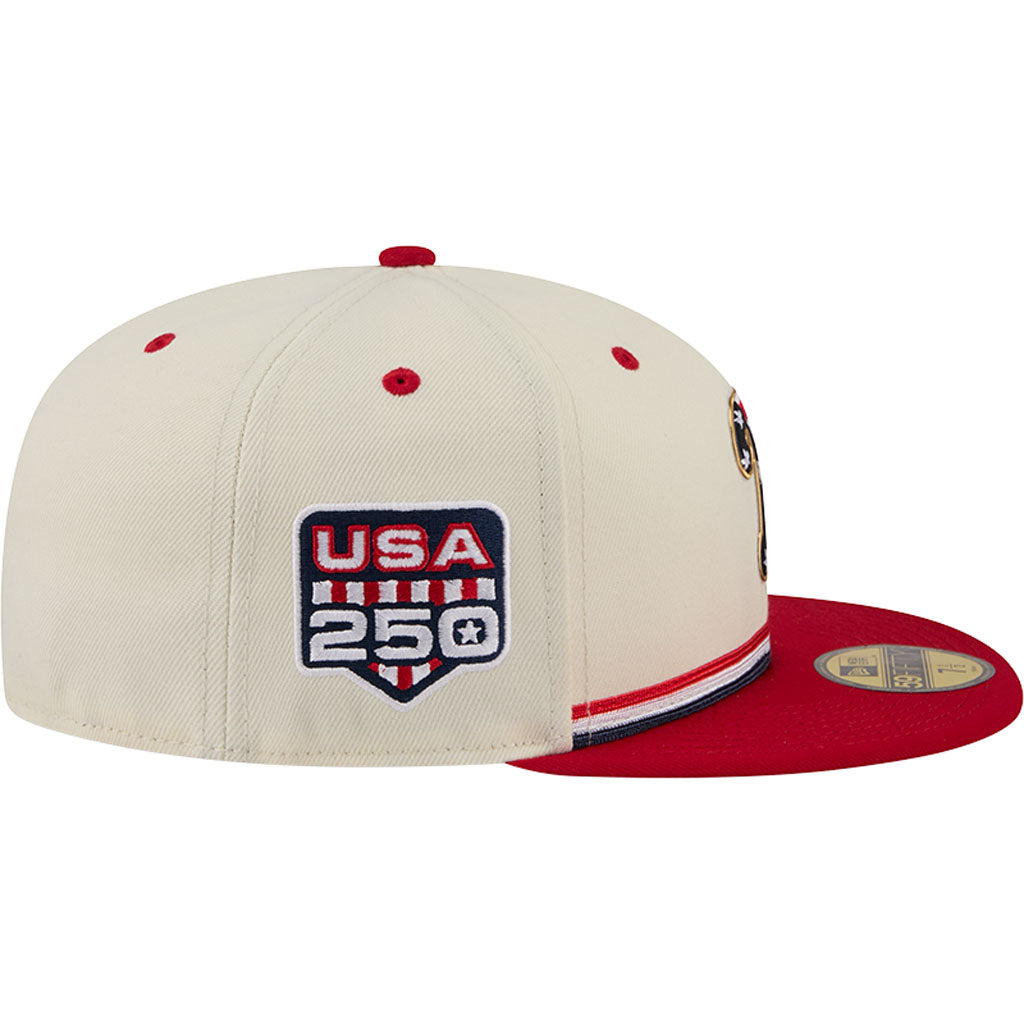MLB Philadelphia Phillies New Era 2026 4th of July 59FIFTY Fitted Hat - Cream